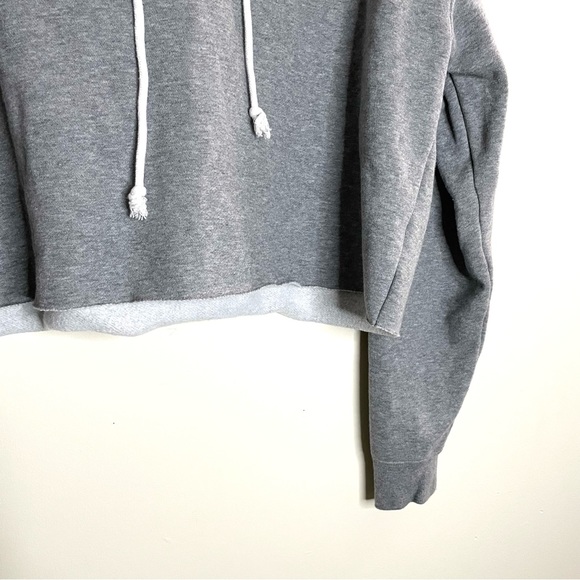 Wild Fable Crop Pullover Hoodie Drawstring - Picture 2 of 5